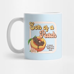 Retro Son of a Peach Cat Kitten Mug